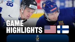 Highlights USA vs Finland  2024 WorldJuniors [upl. by Lauretta]