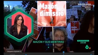 Pilar Velasco Manifestación de más de 130 000 personas en Valencia pidiendo la dimisión de Mazón [upl. by Rip]