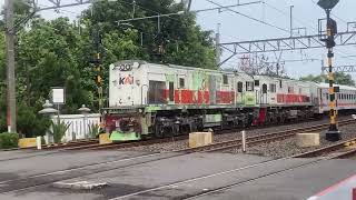 CC201 78 02 YK and CC201 83 47R JR with Bengawan train from PSE PasarSenen to PWS Purwosari [upl. by Clemmie]