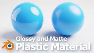 How to make Blender Glossy Plastic and Matte Plastic Material using BSDF shader [upl. by Dugas]