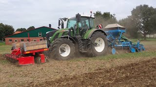 Groenbemester zaaien met Lemken Karat en Fendt 724 [upl. by Aisena831]