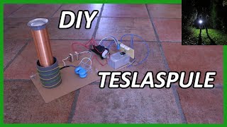 DIY Teslaspule selber bauen Tutorial Spark Gap Teslacoil [upl. by Oremodlab]