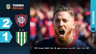 SAN LORENZO 2  1 BANFIELD I Resumen del partido  TorneoBetano 2024 [upl. by Proudman]