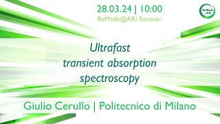 Ultrafast transient absorption spectroscopy WEBINAR [upl. by Elrod]