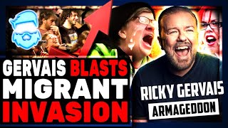 Ricky Gervais EXPERTLY DEMOLISHES Migrant Invasion Propaganda amp Leftist Journalists MELTDOWN [upl. by Annah]