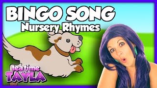 Bingo  Nursery Rhymes  Tea Time with Tayla [upl. by Llehcsreh605]