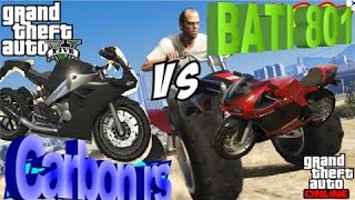 GTA V  CARBON RS VS BATI 801 FT  Cas27 [upl. by Kamp]