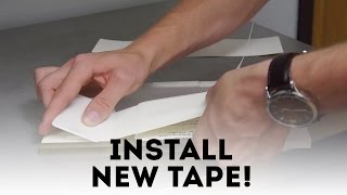 MakerBot Build Plate Tape Install [upl. by Kevan]