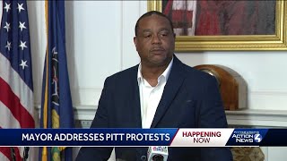 Mayor addresses protests at University of Pittsburgh campus [upl. by Tiat]