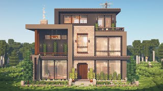 How to Build the Ultimate Modern House  Interior in Minecraft • Tutorial [upl. by Llerehs966]