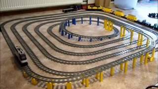 Endless Spiral  Lego RC Trains 4558 7898 7939 4565 [upl. by Ayotyal127]