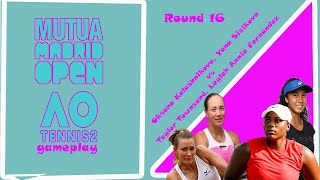 Oksana Kalashnikova Yana Sizikova vs Taylor Townsend Leylah Annie Fernandez  🏆 ⚽ Madrid open [upl. by Barbaresi]