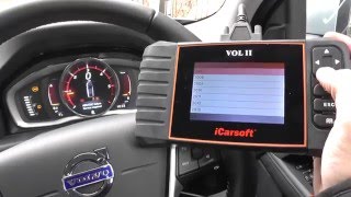 iCarsoft VOL II Reset Volvo ABS Warning Lights [upl. by Htennaj]