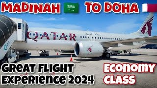 Madina To Doha Qatar Flight Experience vlog33 gulfofoman duet dubai [upl. by Ney375]