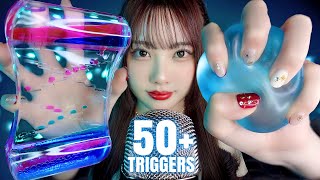 【ASMR】タッピング＆オノマトペで眠る😪50種類＋の音囁き声マウスサウンド咀嚼音お客様からのプレゼント！ [upl. by Ynnob]