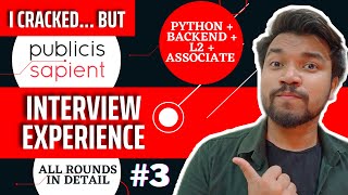 Publicis Sapient Interview Experience  Backend Developer  Associate L2 Interview Questions Answers [upl. by Annuahs]