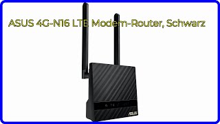 BEWERTUNG 2024 ASUS 4GN16 LTE ModemRouter Schwarz WESENTLICHE Einzelheiten [upl. by Cuhp288]