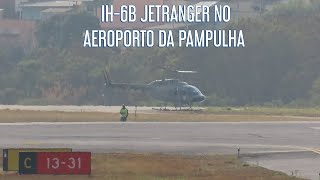 BELL IH6B JETRANGER III N5046 DA MARINHA NO AEROPORTO DA PAMPULHA [upl. by Sula]