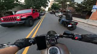 GOPRO HERO 11  INDIAN SCOUT BOBBER POV 4K ENGINE SOUNDS ONLY [upl. by Tyra]