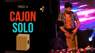 Tried a Cajon Solo at a recent Concert [upl. by Lipscomb]