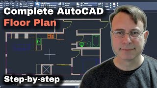 Making a floor plan in AutoCAD right from scratch [upl. by Rutan88]