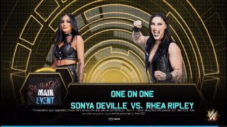 Sonya Deville vs Rhea Ripley WWE2K24 [upl. by Melessa]