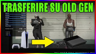 COME TRASFERIRE LACCOUNT DA PS5 A PS4 TRASFERIRE ACCOUNT DA NEW GEN AD OLD GEN GTA 5 ONLINE ITA [upl. by Gintz]