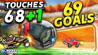 Rocket League but the TOTAL number of ball touches  GOALS [upl. by Namhcan]